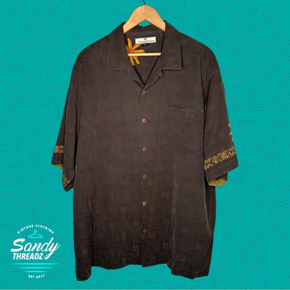 Tommy Bahama Silk Camp Shirt - Picture 2 of 5